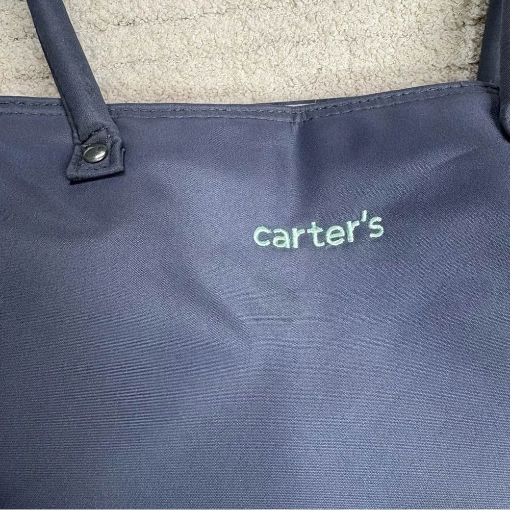 Carters Grey Shoulder Diaper Bag